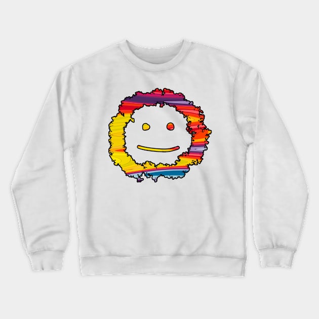 Colourful Smiley Face! Crewneck Sweatshirt by Inwaver Clothing